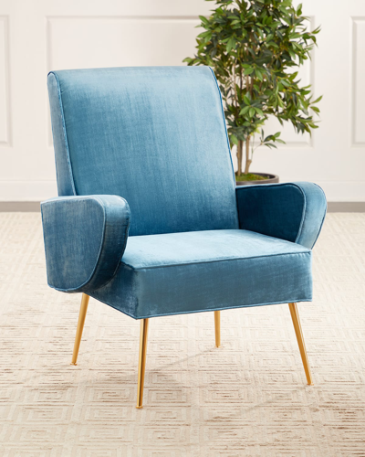 Shop Haute House Piper Chair In Peacock