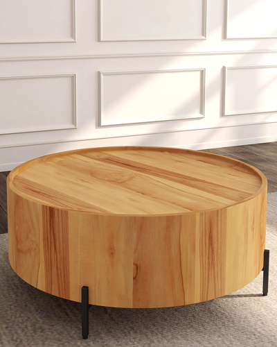 Shop Butler Specialty Co Tori Round Coffee Table In Teak Finish