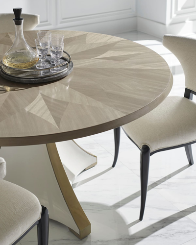 Shop Caracole Great Expectations Dining Table In Pearl White