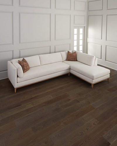 Massoud Sahara Left Facing Sectional In Ivory