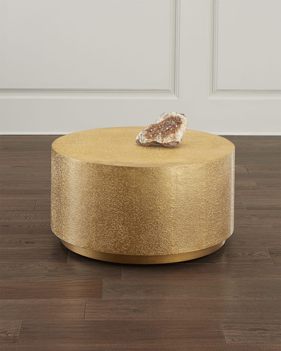 Shop Hooker Furniture Audra Round Cocktail Table In Brass