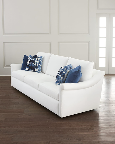 Shop Hf Custom Danae Grand Sofa, 99" In Pearl White