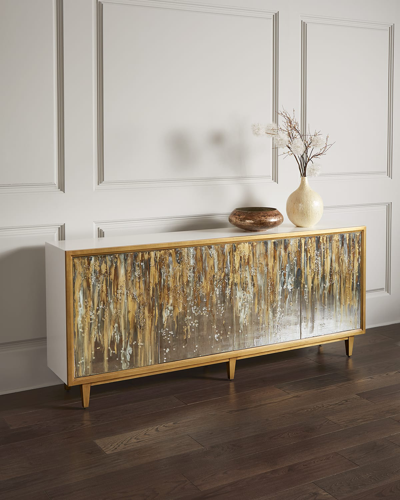 Shop John-richard Collection Ophelia Sideboard In Gold