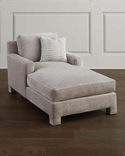 Shop Bernhardt Mily Chaise In Stone