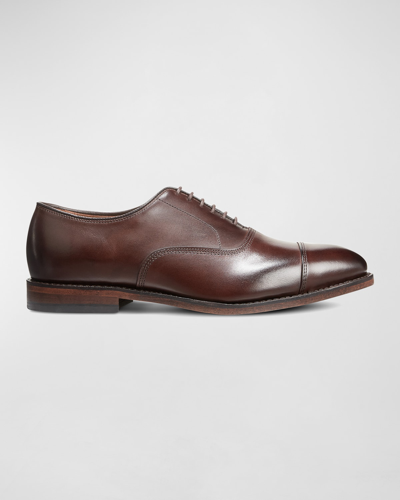 Shop Allen Edmonds Men's Park Avenue Leather Oxford Shoes In Mahogany