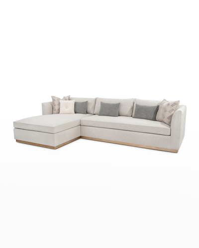 Shop John-richard Collection Paris Left Chaise Sectional In Ivory