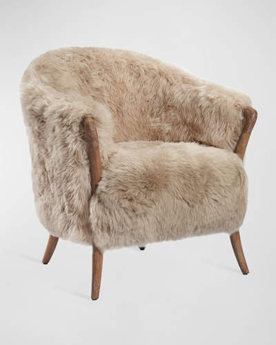 Shop Interlude Home Ilaria Lounge Chair In Taupe