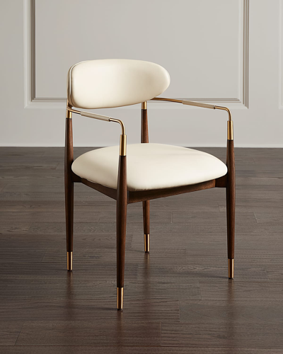 Interlude Home Cidra Accent Chair In Cream Latte