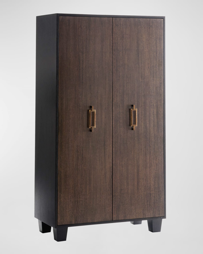 Shop Arteriors Magnus Tall Cabinet In Brown