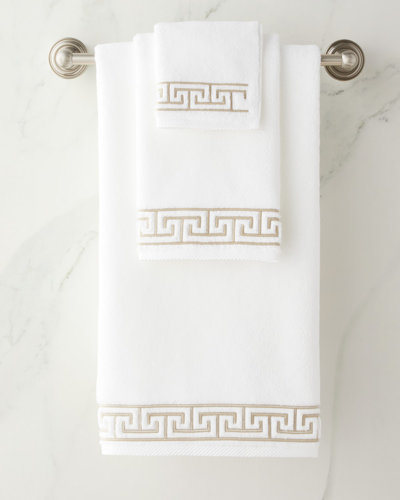 Matouk Adelphi Cotton Wash Cloth In Truffle
