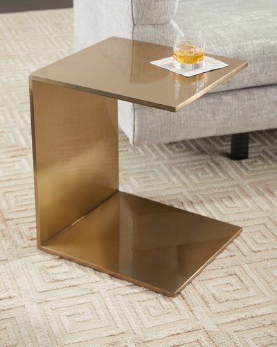 Shop Ambella Petite C End Table In Gold