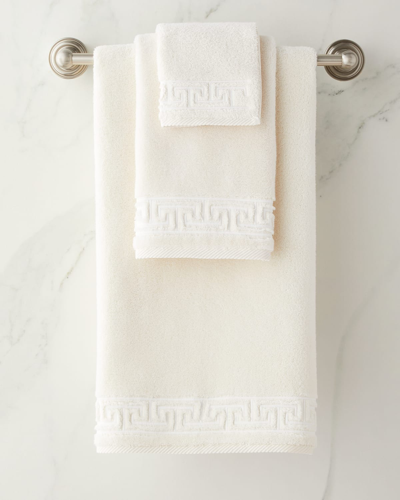 Shop Matouk Adelphi Bath Towel In Ivory