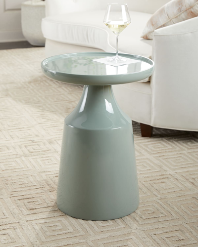 Shop Arteriors Turin Side Table In Spa Green