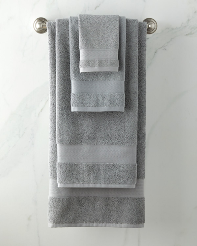 Shop Ralph Lauren Dawson Organic Cotton Wash Towel In Chateau Gray