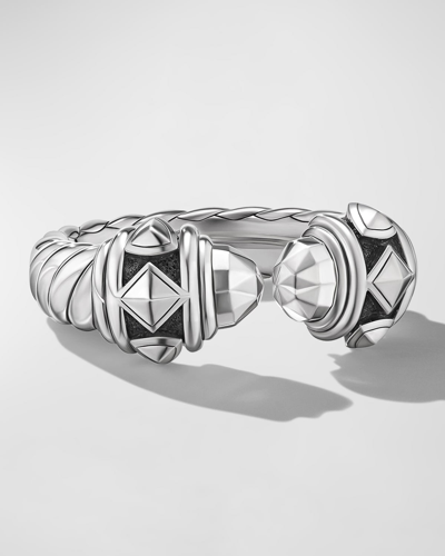 Shop David Yurman Renaissance Cable Ring In Silver, 6.5mm In Ss
