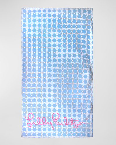 Shop Lilly Pulitzer Beach Towel In Light Blue