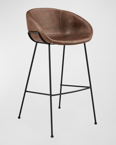 Shop Euro Style Zach 30" Bar Stools, Set Of 2 In Brown