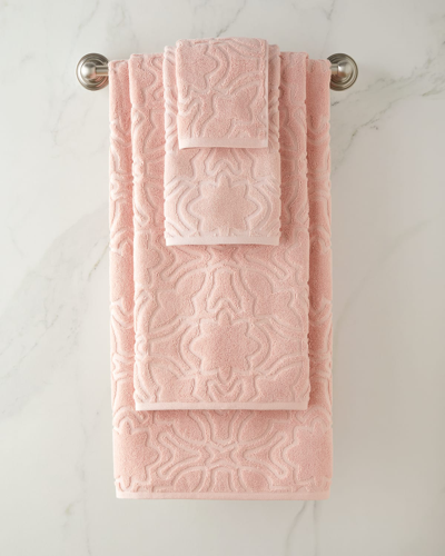 Shop Sferra Moresco Hand Towel In Blush