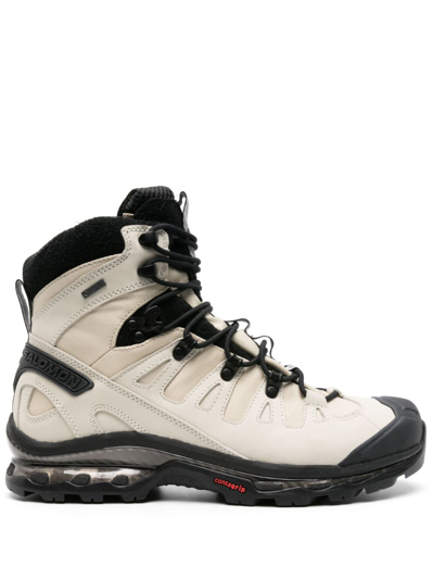 Shop Salomon Neutral Quest Gtx Advanced High-top Sneakers - Men's - Fabric/calf Suede/polyurethanerubber In Neutrals