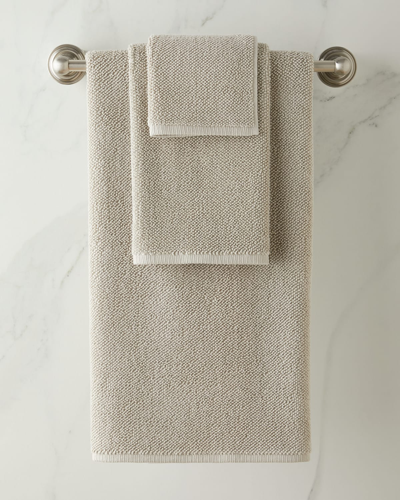 Shop Kassatex Veneto Bath Towel In Light Grey