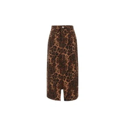 Shop Frnch Nassia Leopard Print Skirt In Animal Print