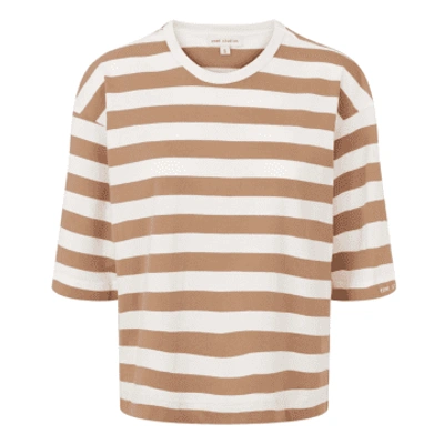 Shop Esme Studios Burro Signe Boxy T-shirt Wide Stripes
