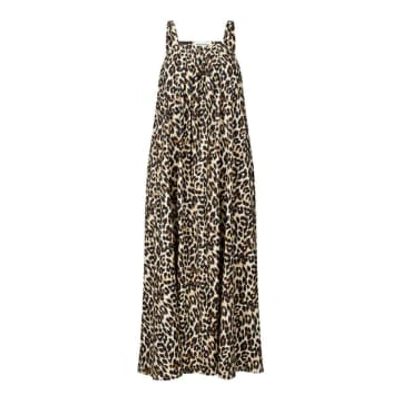 Shop Anorak Lollys Laundry Lungo Maxi Dress Leopard Print In Animal Print