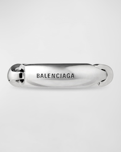 Shop Balenciaga Solid 2.0 Ring In 0668 Silver
