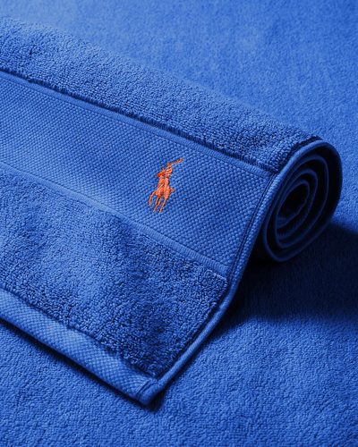 Shop Ralph Lauren Polo Player Tub Mat, 21" X 31" In New Iris Blue