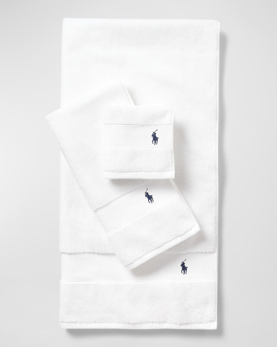Shop Ralph Lauren Polo Player Wash Towel In White
