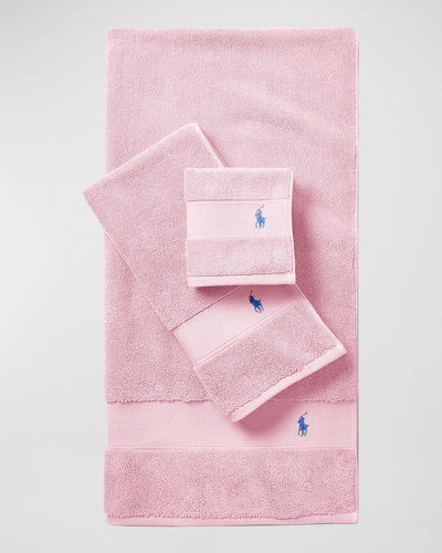 Polo Ralph Lauren Polo Player Cotton Towel Collection In Carmel Pink