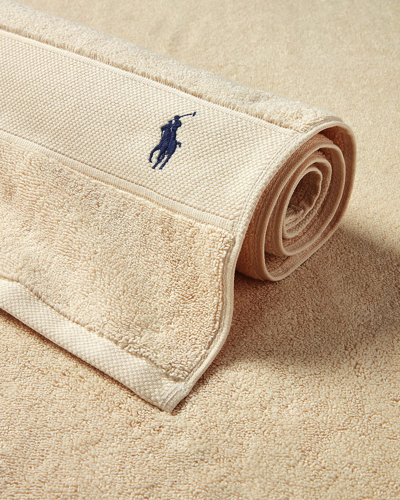 Polo Ralph Lauren Polo Player Cotton Bath Mat In Pale Oak