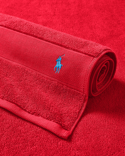 Shop Ralph Lauren Polo Player Tub Mat, 21" X 31" In Petal Red