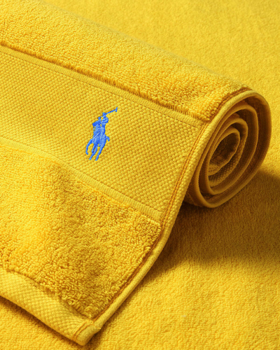 Polo Ralph Lauren Polo Player Cotton Bath Mat In Yellowfin