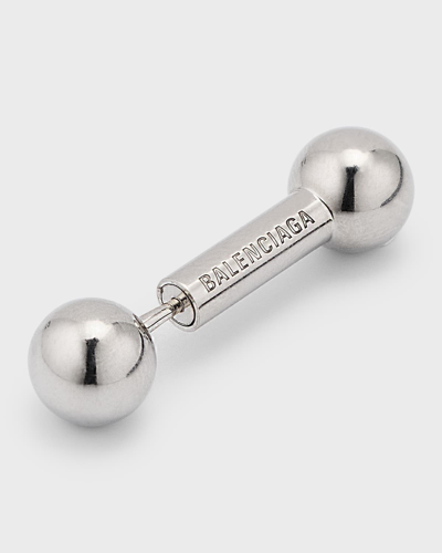 Shop Balenciaga Sharp Bar Earring, Single In 0668 Silver