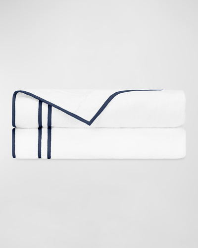 Shop Home Treasures Ribbons Bath Mat, Monogrammed In Wh/navy