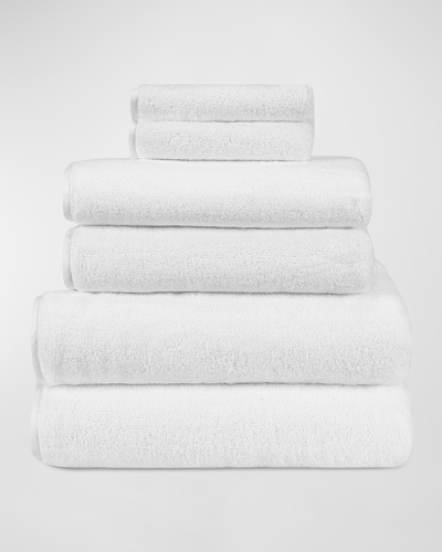 Shop Home Treasures Bodrum 6-piece Turkish Terry Cloth Bath Towel Set In White
