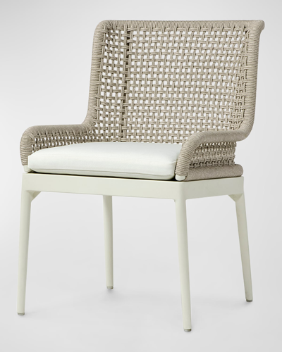 Shop Palecek Somerset Outdoor Side Chair In Ivory