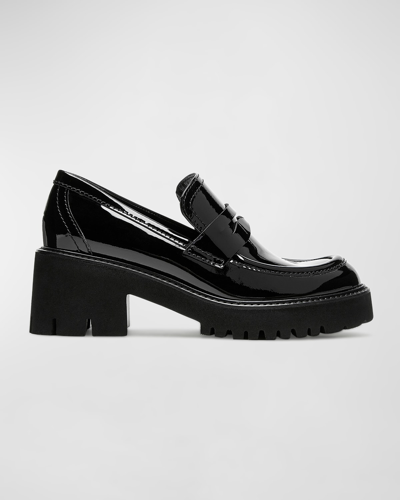 Shop La Canadienne Readmid Patent Leather Penny Loafers In Black