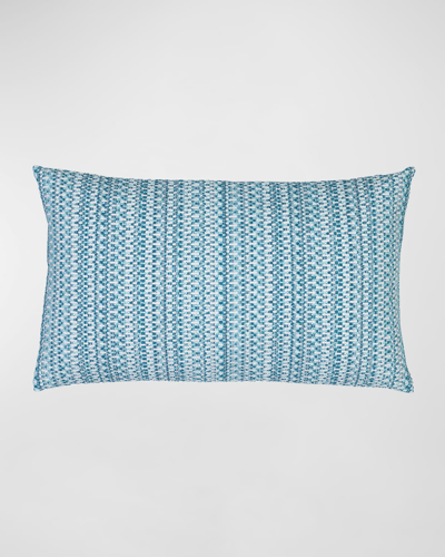 Shop Elaine Smith Kaleidoscope Lumbar Pillow, 12' X 20" In Lagoon