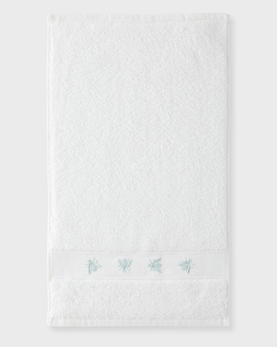 Shop Tl At Home Mel 6-piece Bath Towel Set In White/eucalyptus