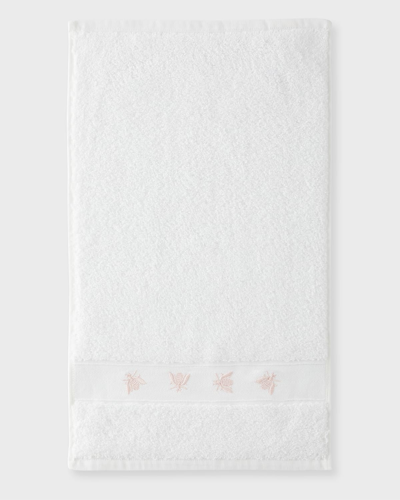 Shop Tl At Home Mel Guest Towels, Set Of 2 In White/light Pink
