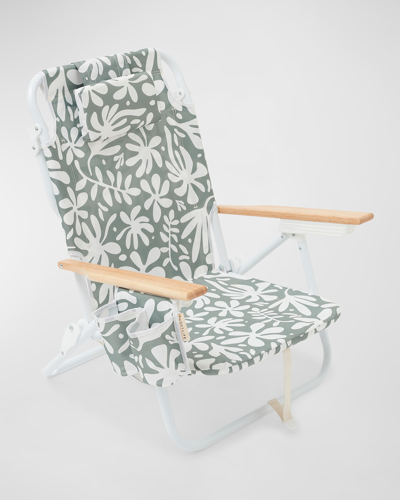 Shop Sunnylife Luxe Beach Chair In Olivecream