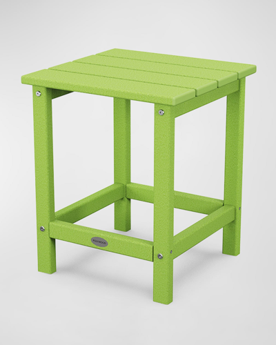 Shop Polywood Long Island 18" Side Table In Lime