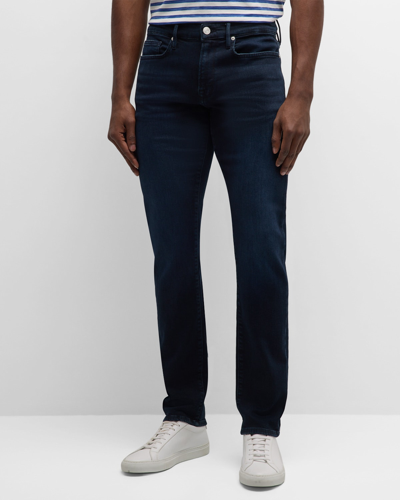 Shop Frame Men's L'homme Super Stretch Slim-fit Denim Jeans In Onyx Indigo