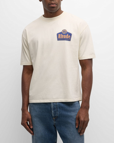 Shop Rhude Men's Grand Cru Graphic T-shirt In Vintage White