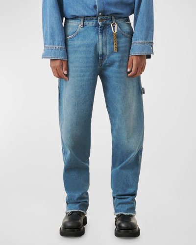 Shop Darkpark Men's John Relaxed Worker Jeans In Medium Wash
