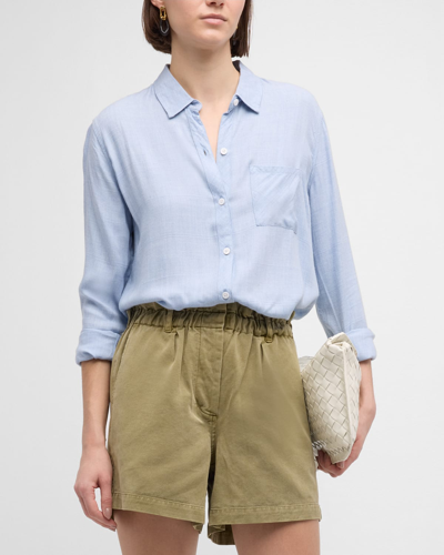 Shop Rails Hunter Chambray Button-front Shirt In Chambray Heather