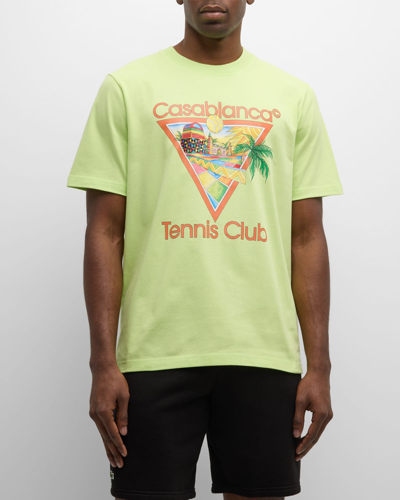 Shop Casablanca Men's Cubism Tennis Club Graphic T-shirt In Afro Cubism Ten