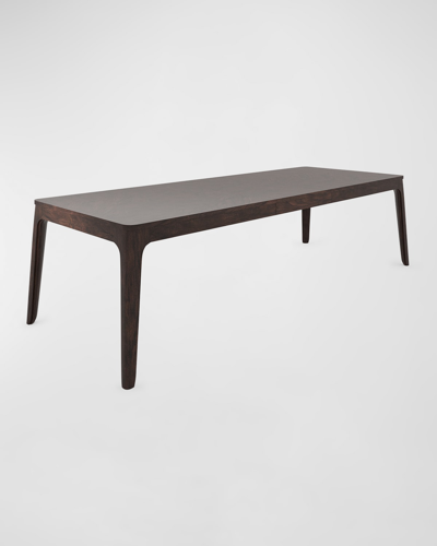 Shop Casa Ispirata Madras 88" Dining Table With Leaf In Brunette
